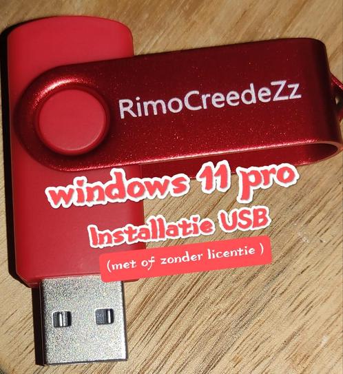Windows 11 Pro installatie USB (Met of zonder licentie)