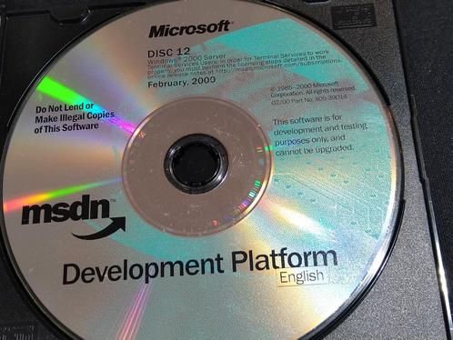 Windows 2000 Development Edition met Licentie