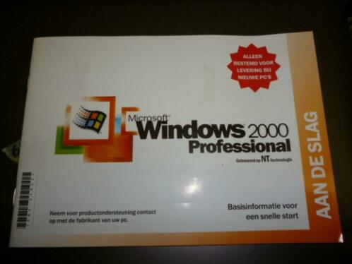 windows 2000 nederlands dutch org. met unused coa nieuw