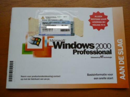 windows 2000 nederlands origineel nieuw nooit gebruikt