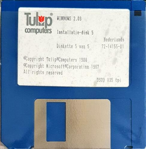 Windows 2.03 en MS-DOS 3.30 (1987)