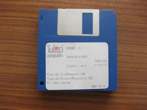 Windows 2.03 op 5 diskettes