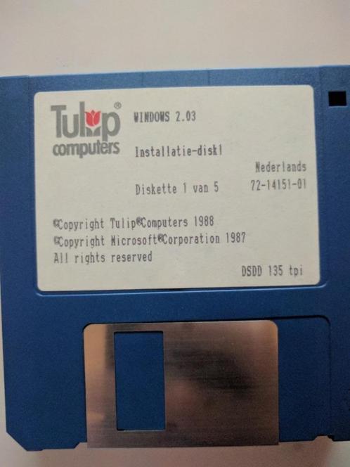 Windows 2.03 op 5 diskettes