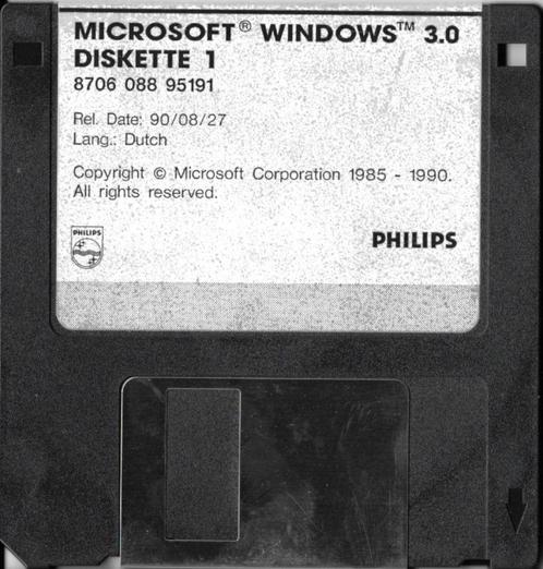 Windows 3.0 op 7 diskettes