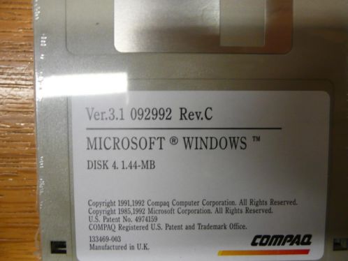 Windows 3.1 diskettes nieuw in ongeopende verpakking