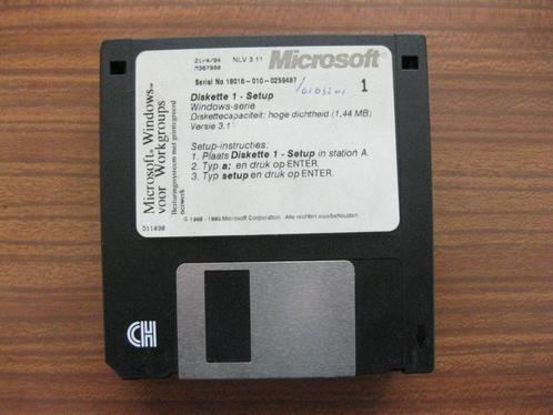 Windows 3.11 Originele uitgave op 9 disks.