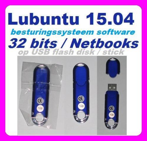 Windows 7 alternatief Lubuntu 15.04 op USB disk 4 netbooks