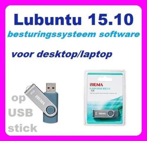 Windows 7 alternatief Lubuntu 15.10 op USB disk 4 netbooks