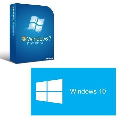 Windows 7 en 10 professional licentie Incl. installatie DVD