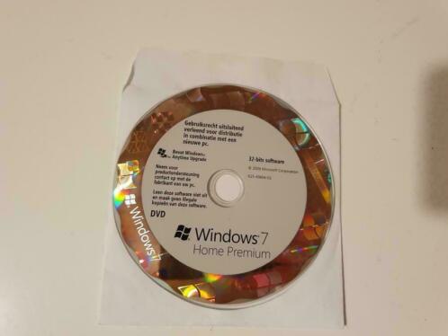 Windows 7 Home Premium DVD  Originele 32 bit DVD