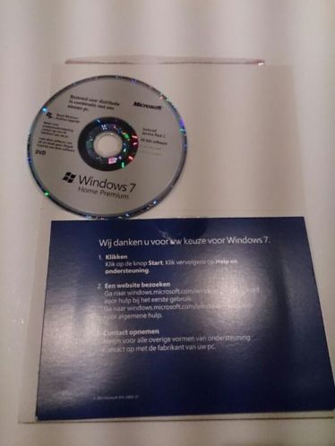 Windows 7 Home Premium NL SP1 OEM dvd  licentie 