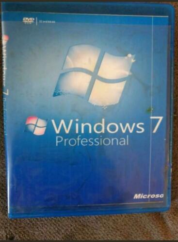 Windows 7 Pro dvd met licentie sticker 