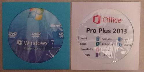 Windows 7 Prof  Office 2013 Pro Plus DVD installatiepakket