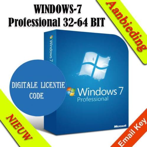 WINDOWS 7 PROFESSIONAL (32-BIT EN 64-BIT) Digitaal