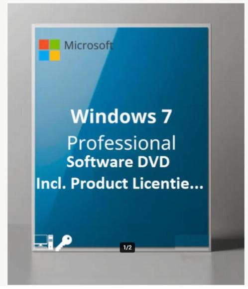 Windows 7 Professional DVD (64 Bits) Incl. Licentie Sticker