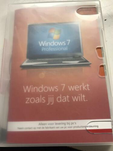 Windows 7 Professional in originele doos met key