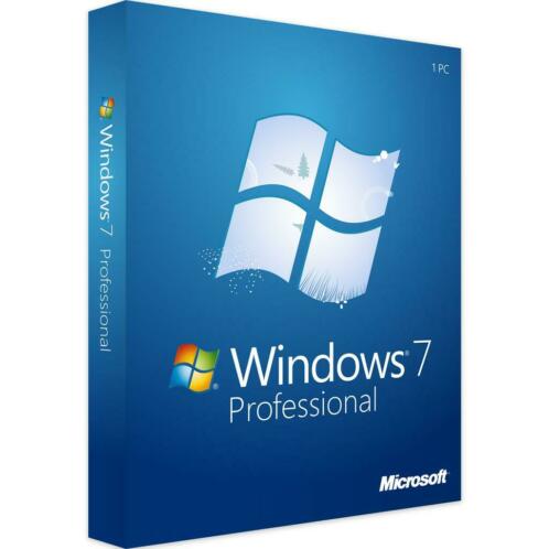Windows 7 Professional - Nieuw amp Origineel - ESD - 32amp64 Bit