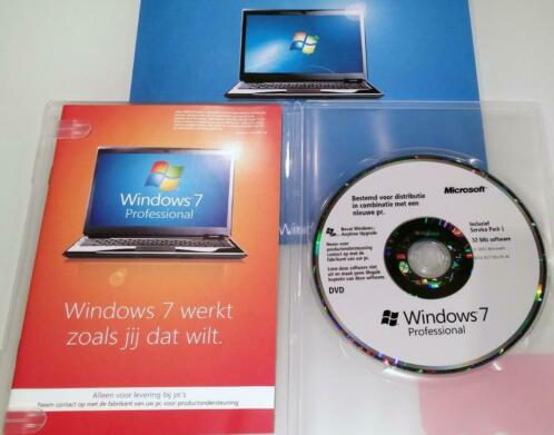 Windows 7 Professional SP1 2009 DVD NL 32-bit uitgave 2011