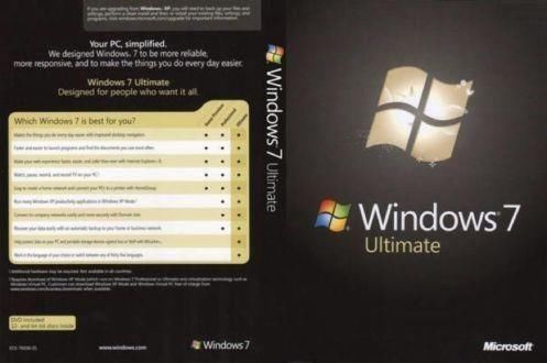 Windows 7 Ultimate DVD 