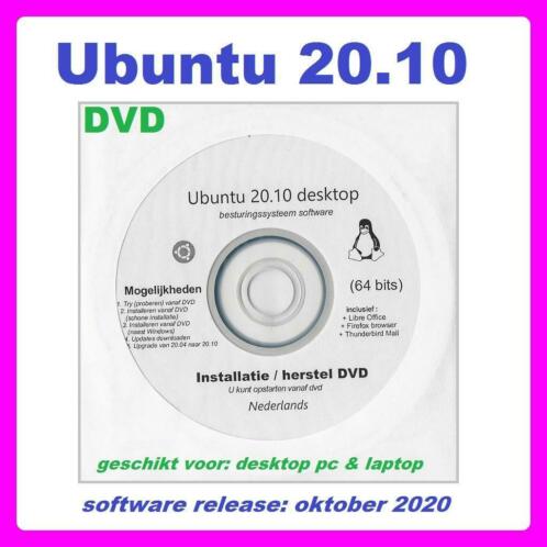 Windows 7810 alternatiefUbuntu 20.10 installatie cddvd