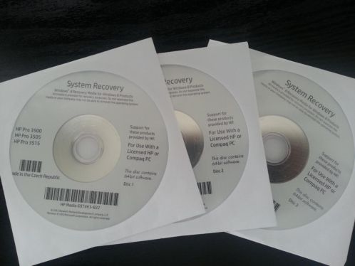 Windows 8 pro HP recovery HP3500-3505-3015