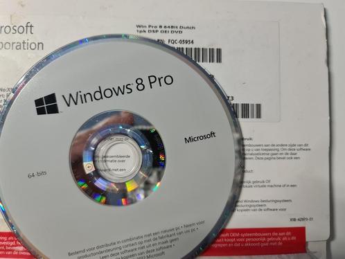 Windows 8 Pro Volledige Versie op DVD NL 64 Bit