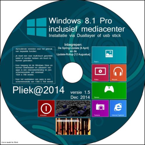 Windows 81 PRO Mediacenter 32bit NL December 2014 v15
