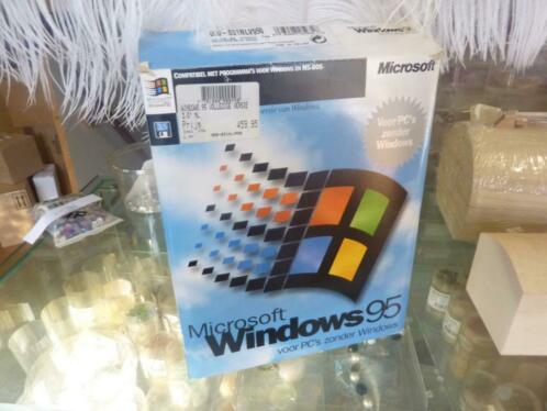 Windows 95 alle 14 discettes in originele doos