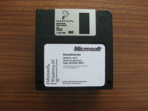 Windows 95 op 15 diskettes dos