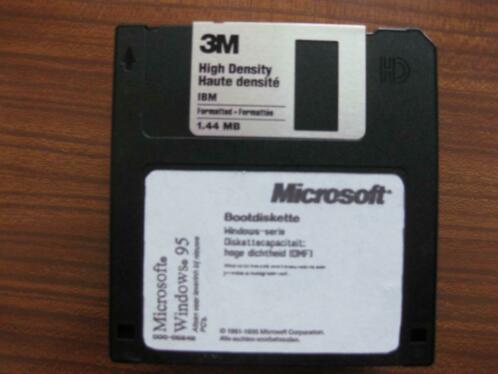 Windows 95 op 15 diskettes dos