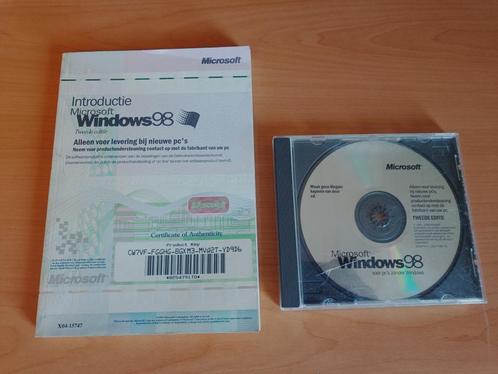 Windows 98 SE met CD en Originele Licentie NL