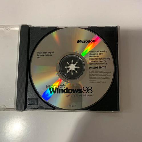 Windows 98 Second Edition installatie disk