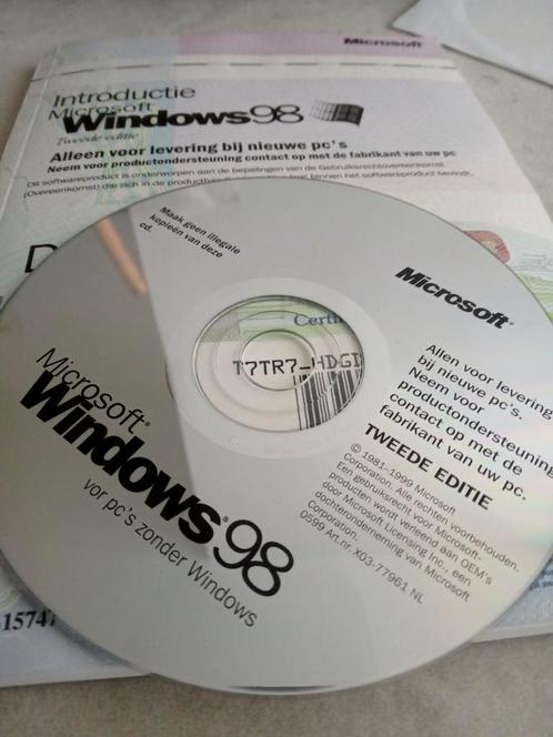 Windows 98 tweede editie installatie CD-rom