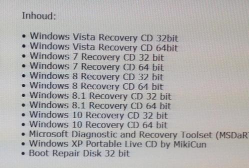 Windows Recovery Cd rom