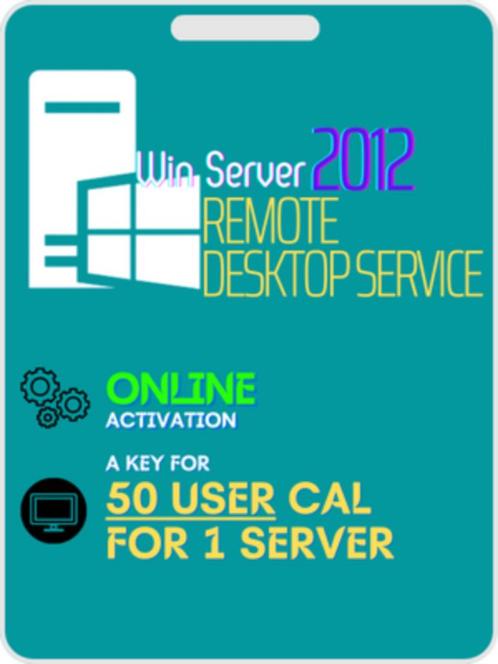 Windows Server 2012 50 Remote Desktop Services RDS User Cals