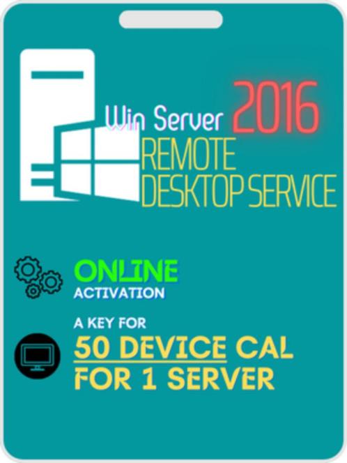 Windows Server 2016 50 Remote Desktop Service RDS Device Cal