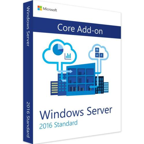 Windows Server 2016 Standard 2 Core Add-on - Nieuw amp Orginee