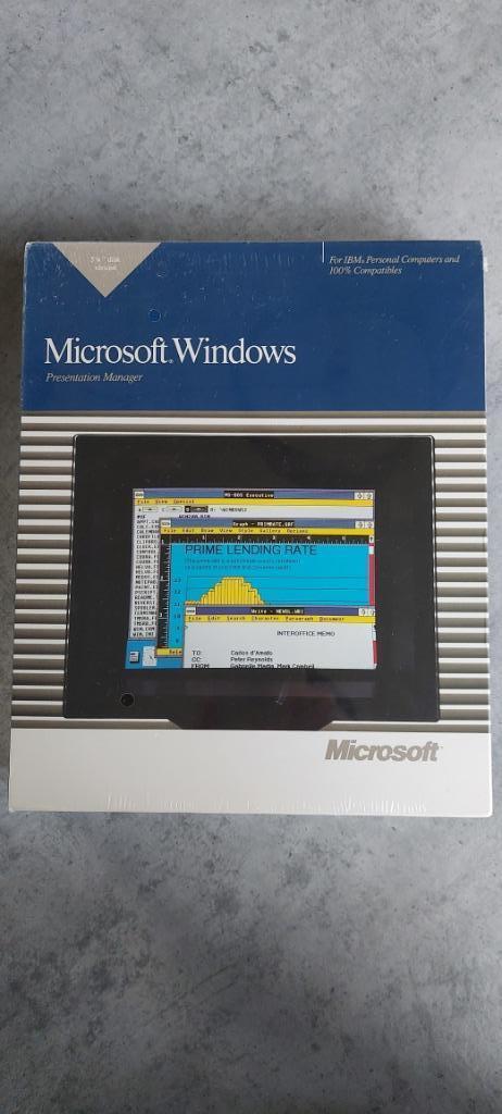 Windows versie 2.0 nieuw in verpakking op 5,25 floppy disk