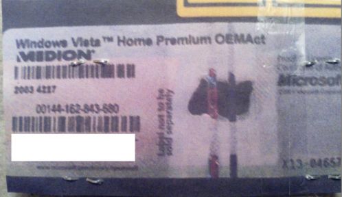 Windows Vista Home Premium - 32 Bits - Licentie  15,-