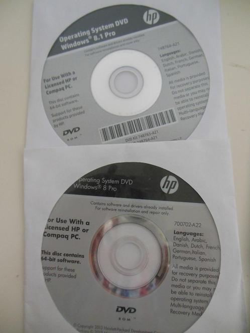 Windows XP CD en Windows 8 System DVDx27s