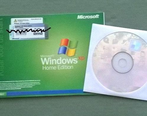 WINDOWS XP Home Edition DVD  Product Key  Boekje