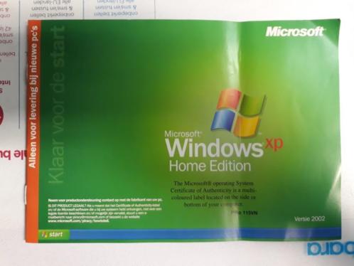 Windows XP Home Edition NL Licentie Code  Boekje  CD