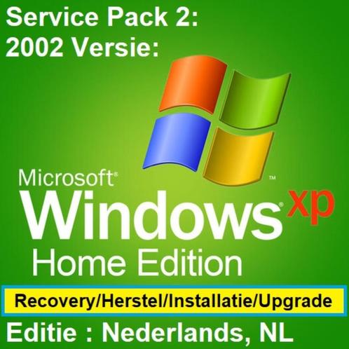 Windows XP Home Edition NL, SP2, Opstart CD-RomOEM Licentie