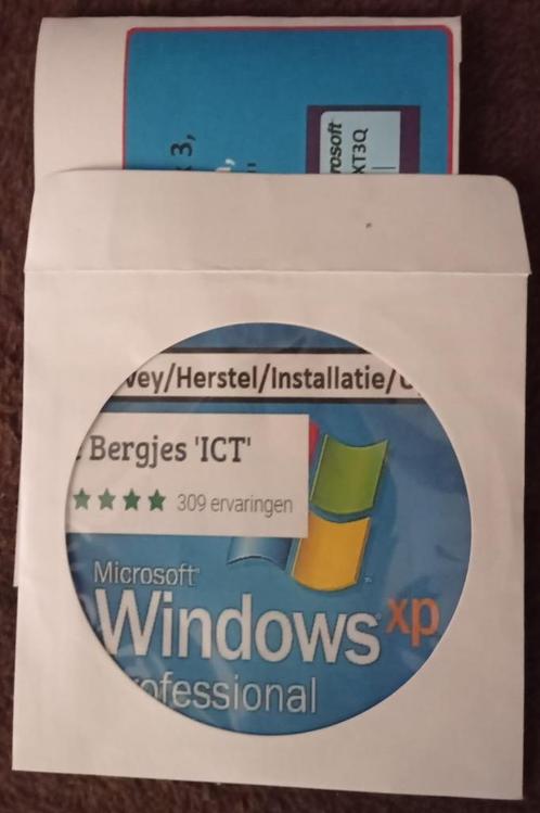 Windows XP Professional NL, SP3, Opstart CD-RomOEM Licentie