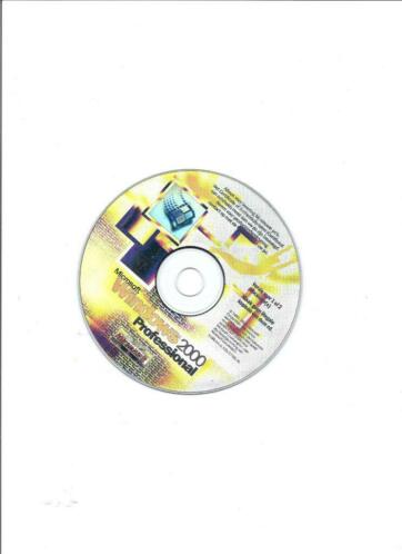 windows2000 professional nederlands cdrom met coa