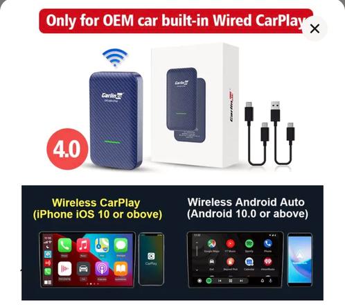 Wireless Apple CarPlay Android auto