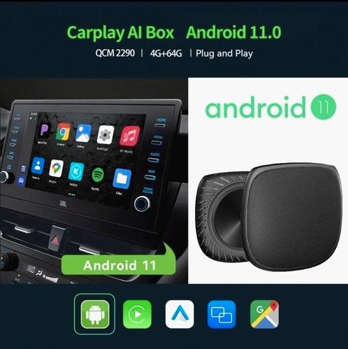 Wireless Carplay Android Auto AI Box met oa youtube netflix
