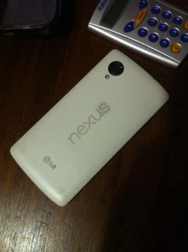 Witte Nexus 5  case bon  barst scherm