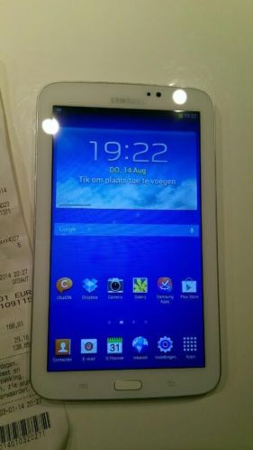 Witte Samsung Galaxy Tab3 7 inch Tablet.