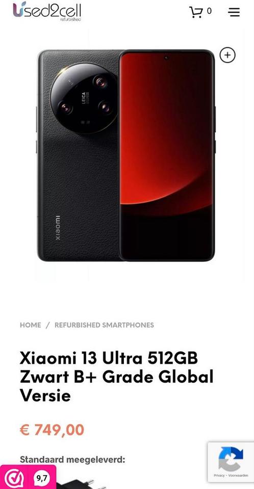 Xiaomi 13 Ultra 512GB Zwart  B Grade